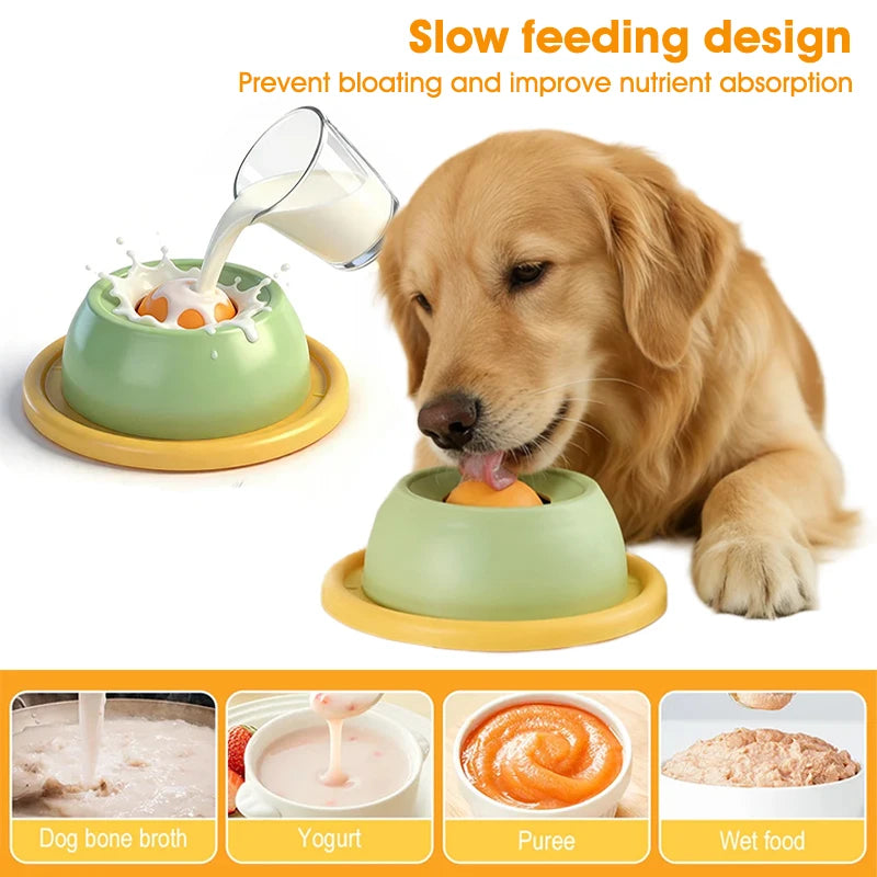 Interactive Licking Mat for Dogs & Cats - Anti-Spill Slow Feeder
