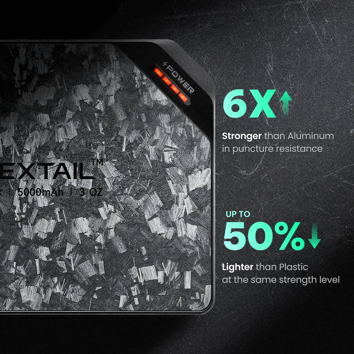 FLEXTAIL Zero Power Bank 5000mAh - Ultra-Slim, Fast Charging