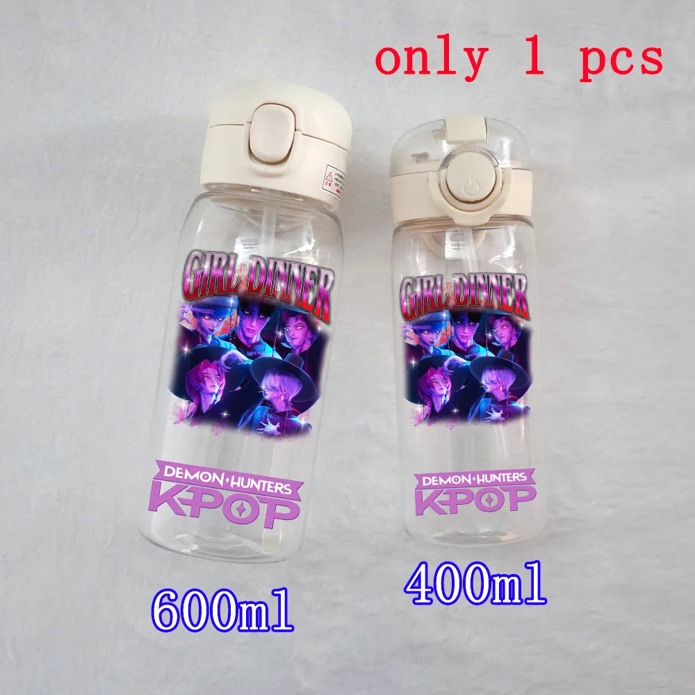 K-Pop Large Capacity Water Bottle - 400ML to 600ML for Fans