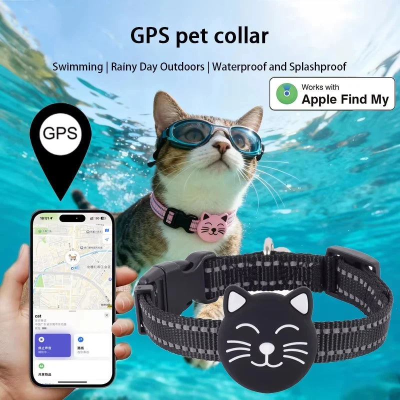 GPS Pet Tracker Collar - Waterproof Locator for Cats & Dogs