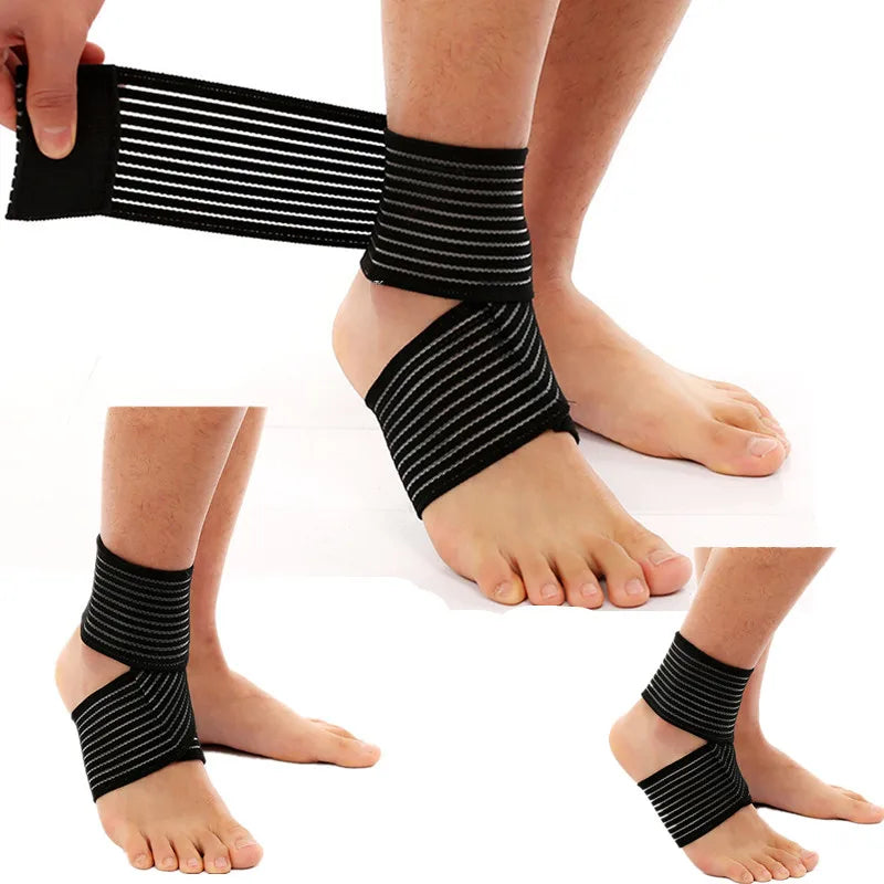 Elastic Ankle Brace Support for Sports & Fitness - Adjustable Comfort