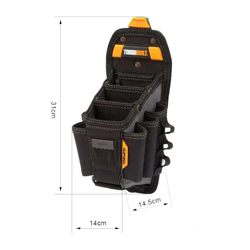 TOUGHBUILT Multi-Functional 10 Pocket Tool Kit with Adjustable Pockets