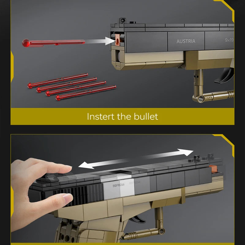 CADA Military Building Blocks - Creative Spear Toy for Kids