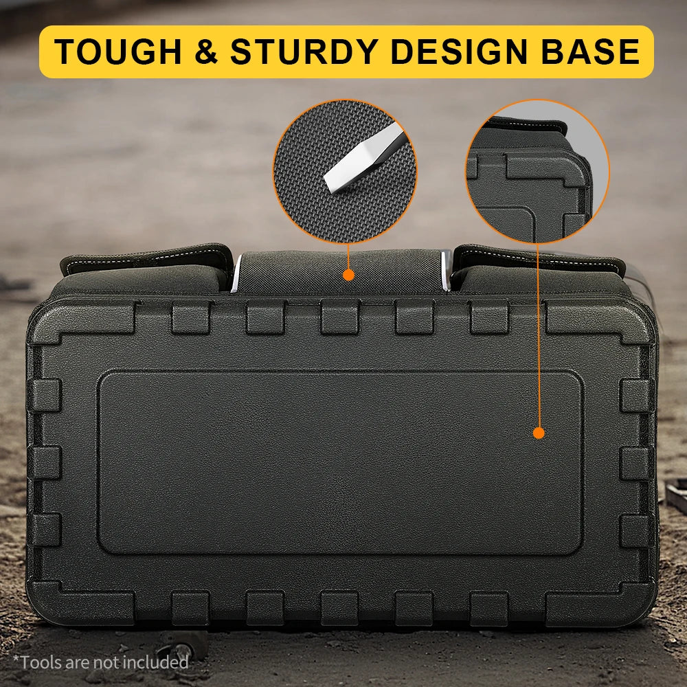 WINHUNT Heavy-Duty Tool Bag - Wide Mouth, Adjustable Strap, Durable
