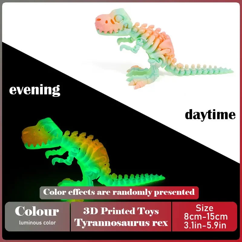 3D Printed Tyrannosaurus Rex Model | Movable Realistic Desktop Decoration