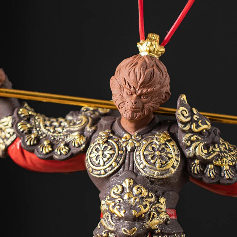Ceramic Sun Wukong Figure - Unique Anime Sculpture for Home Decor