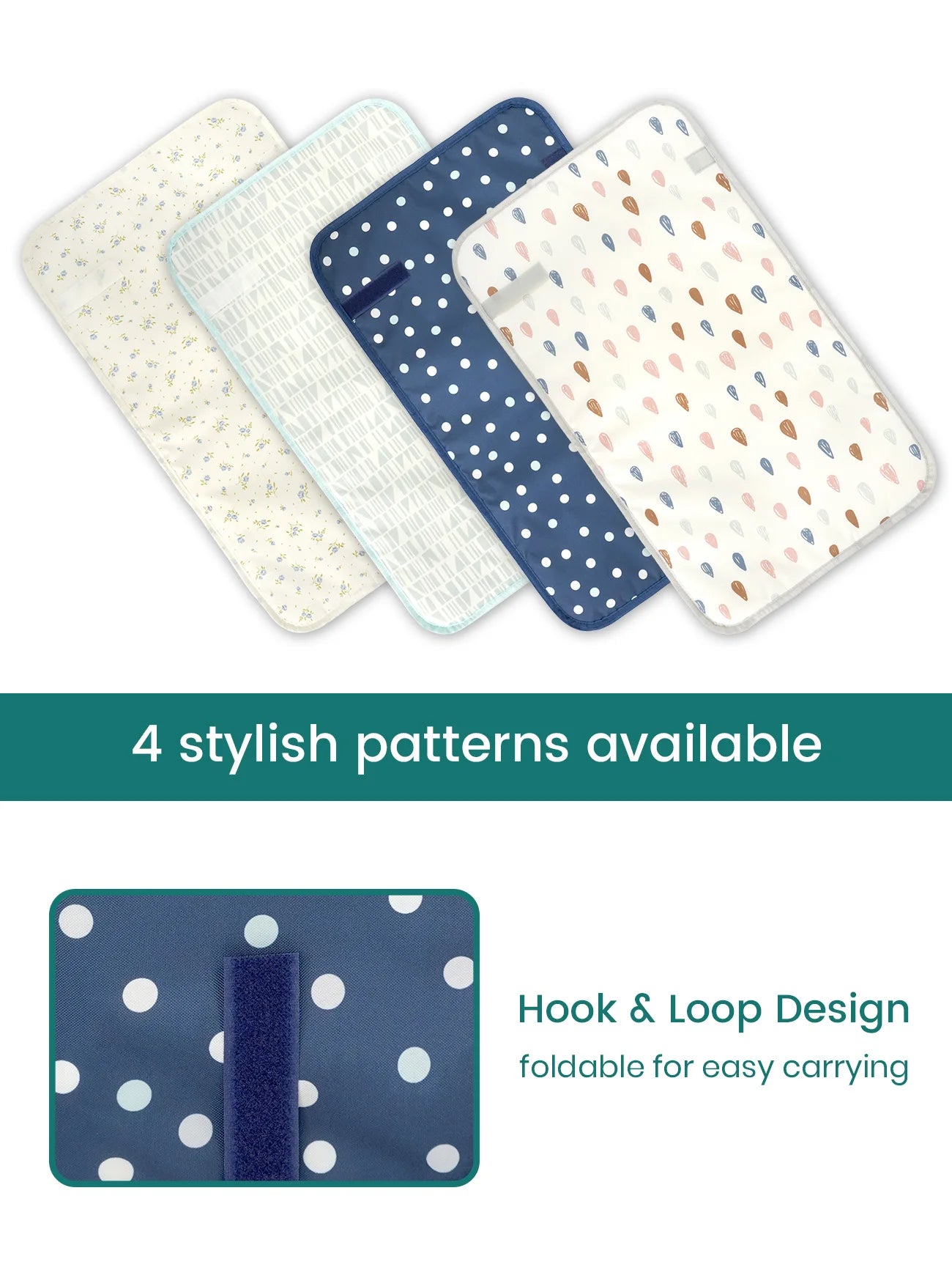 Portable Waterproof Diaper Changing Pad - Easy Clean & Foldable
