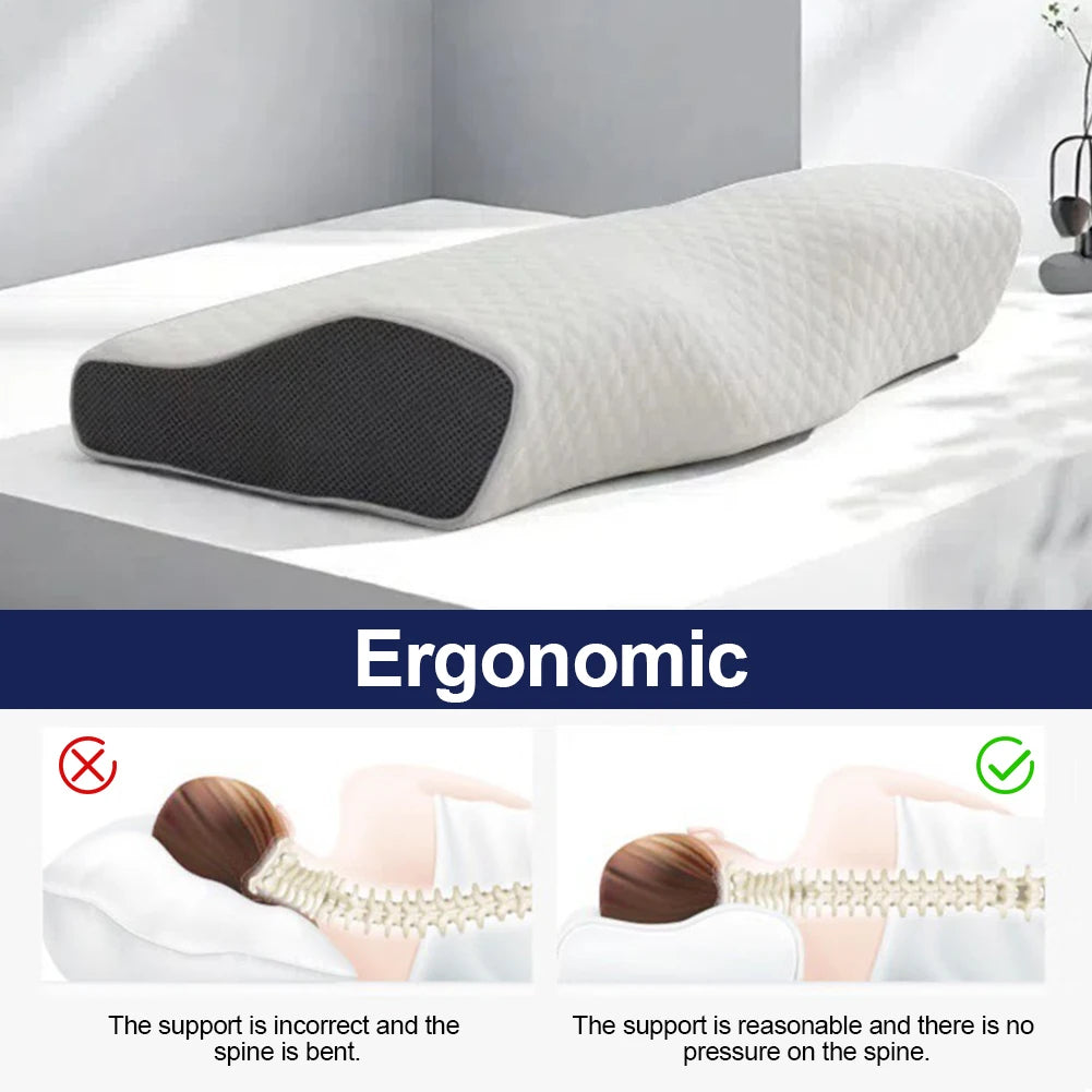 Ergonomic Memory Foam Cervical Pillow for Deep Sleep & Comfort