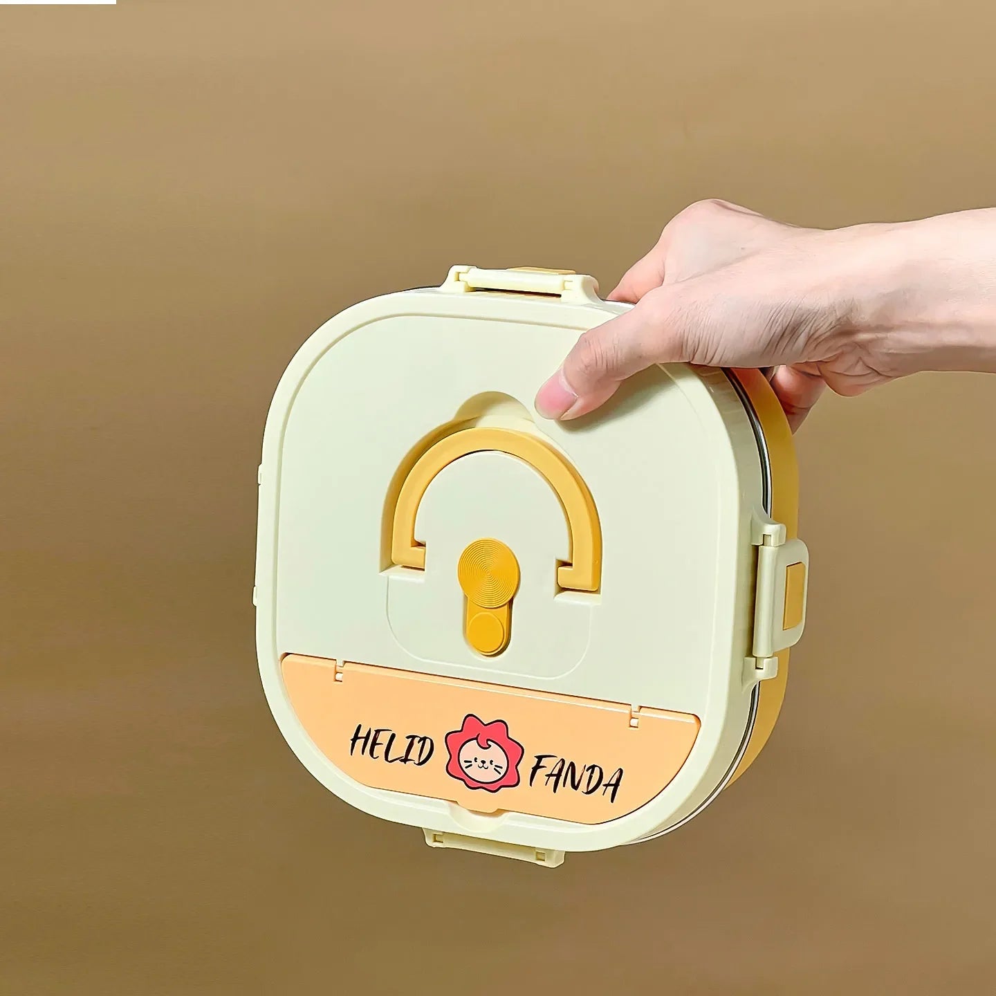 WORTHBUY Microwave Safe 3/4 Compartment Bento Lunch Box