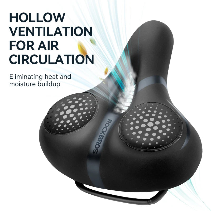 ROCKBROS Comfortable MTB Bicycle Saddle - Shock Absorption Cushion