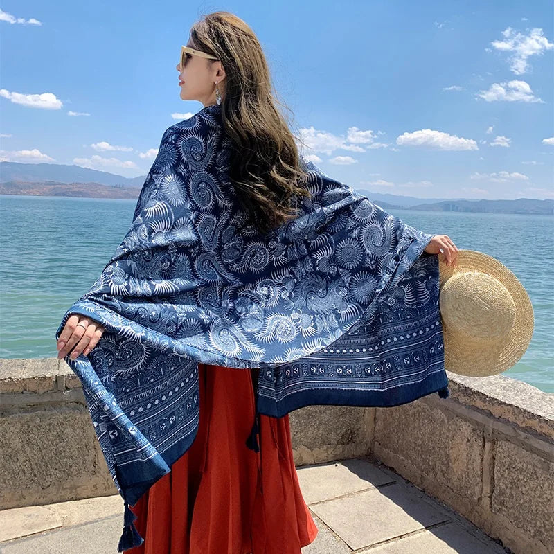 28 Stylish Travel Beach Shawls | 90x180cm Sunscreen Scarfs for Women