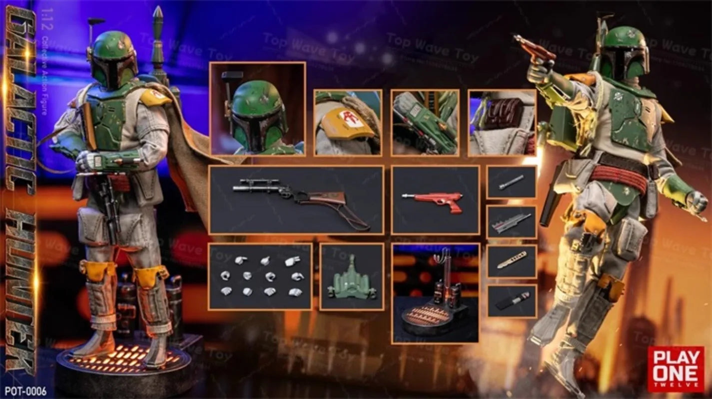 Galactic Hunter 1/12 Scale Male Action Figure - Deluxe Edition Set