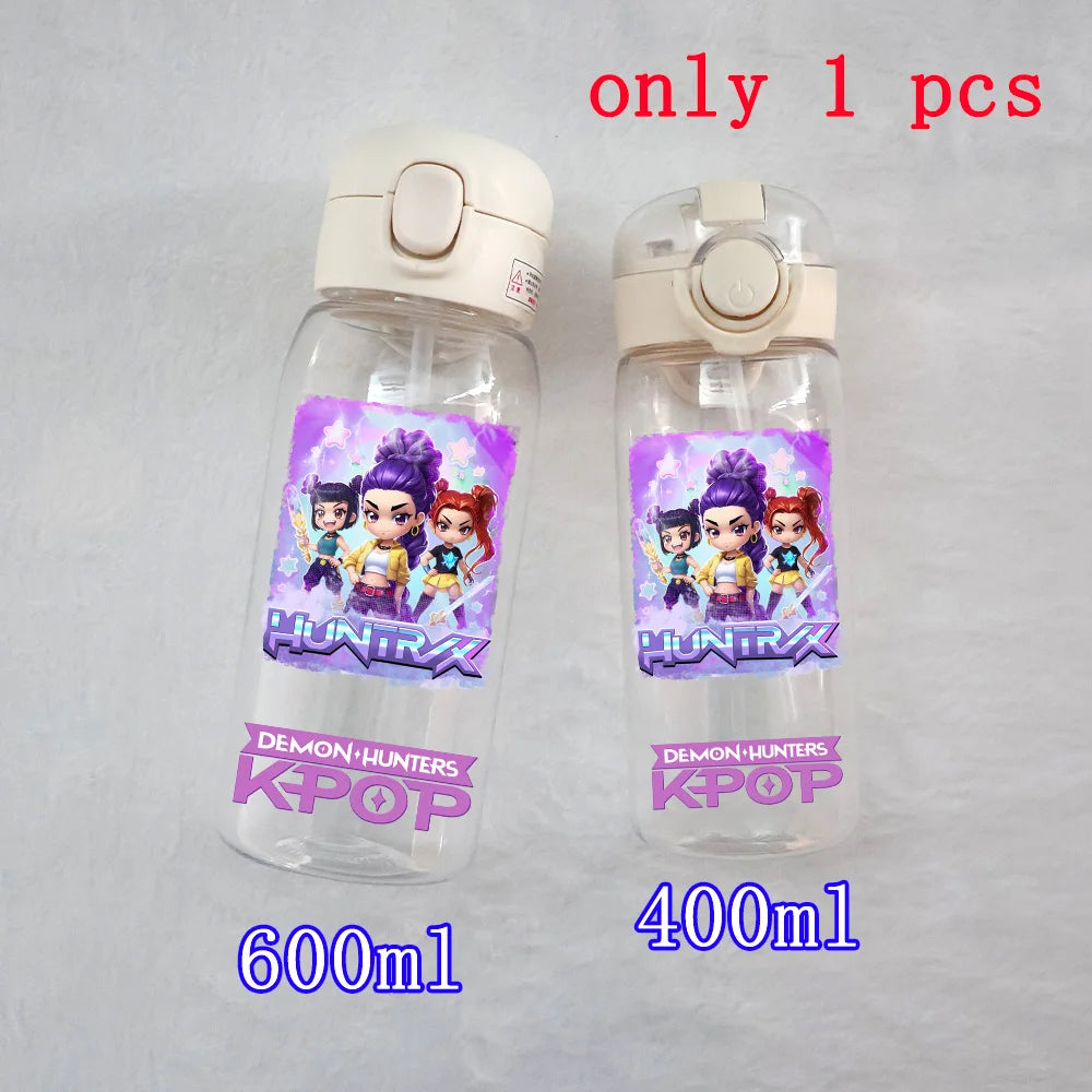 K-Pop Large Capacity Water Bottle - 400ML to 600ML for Fans