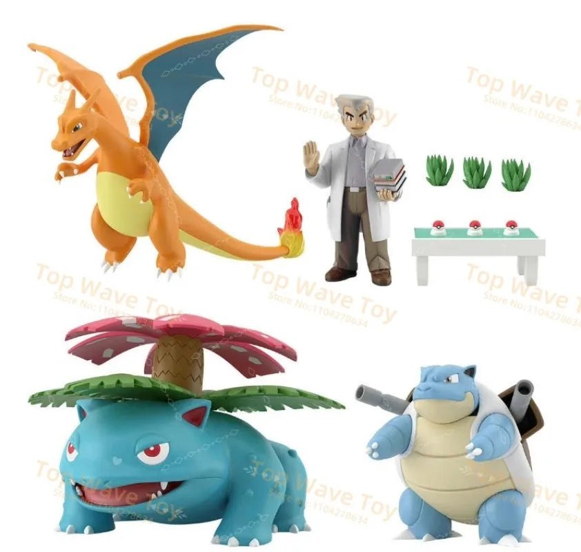 Collectible Bandai Pokemon Scale World Figures - Charizard, Blastoise & Venusaur