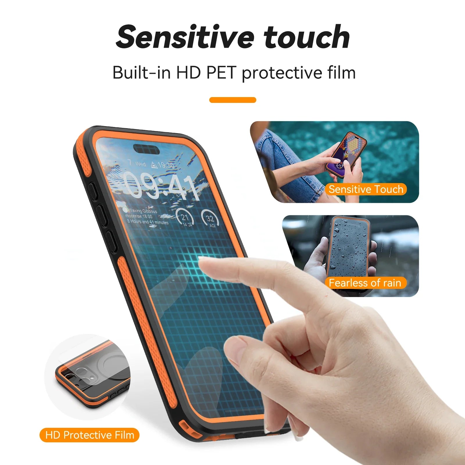 TELESIN Waterproof Case for iPhone 15 Pro Max - Ultimate Adventure Protection