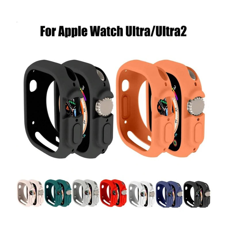 Shockproof Soft Silicone Cover for Apple Watch Ultra 49mm - TPU Bumper