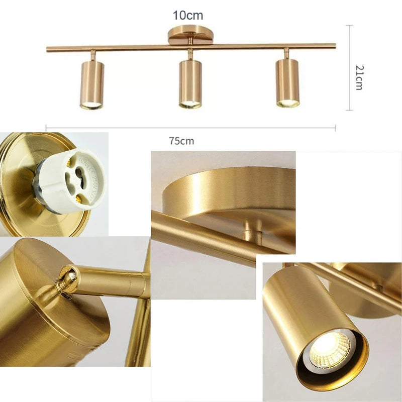Elegant GU10 LED Track Light Fixture - Contemporary Ceiling Spotlight