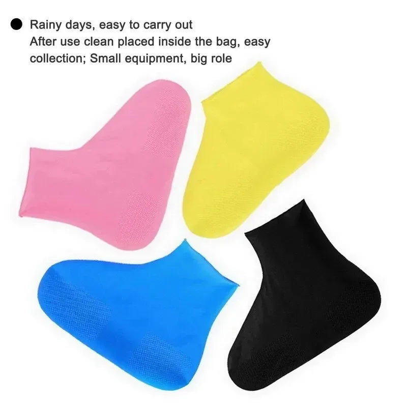 Waterproof Latex Shoe Covers - Durable, Non-Slip Rain Gear