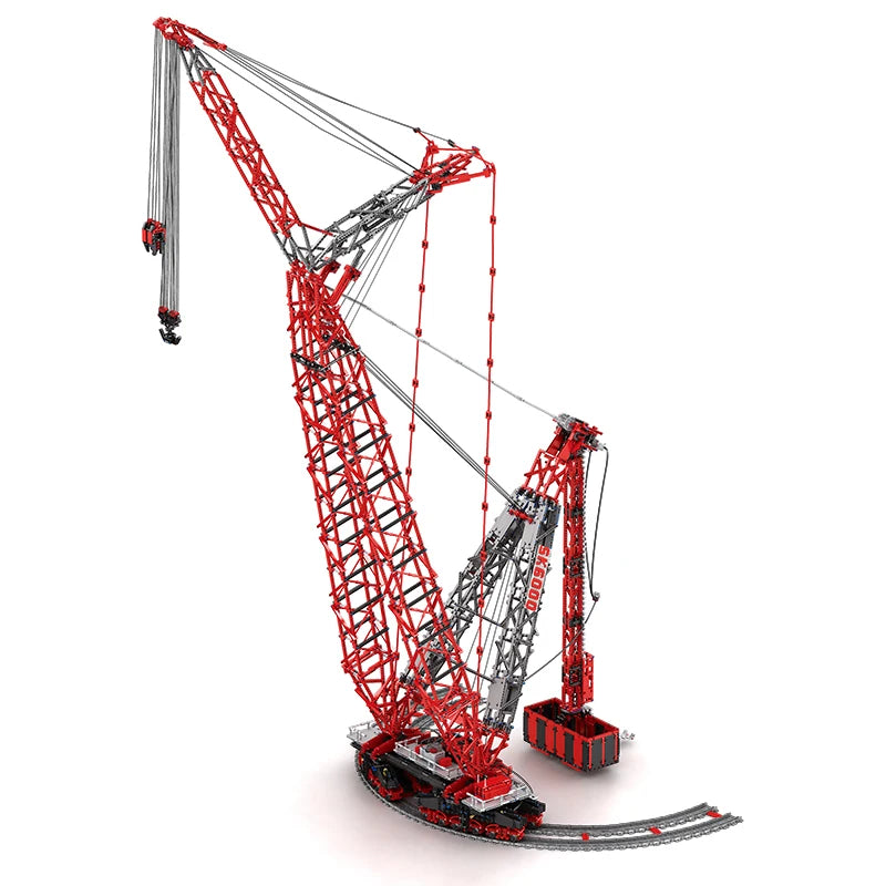 Reobrix 22028 Remote Control Heavy Ring Crane Building Blocks - 7477 Pieces