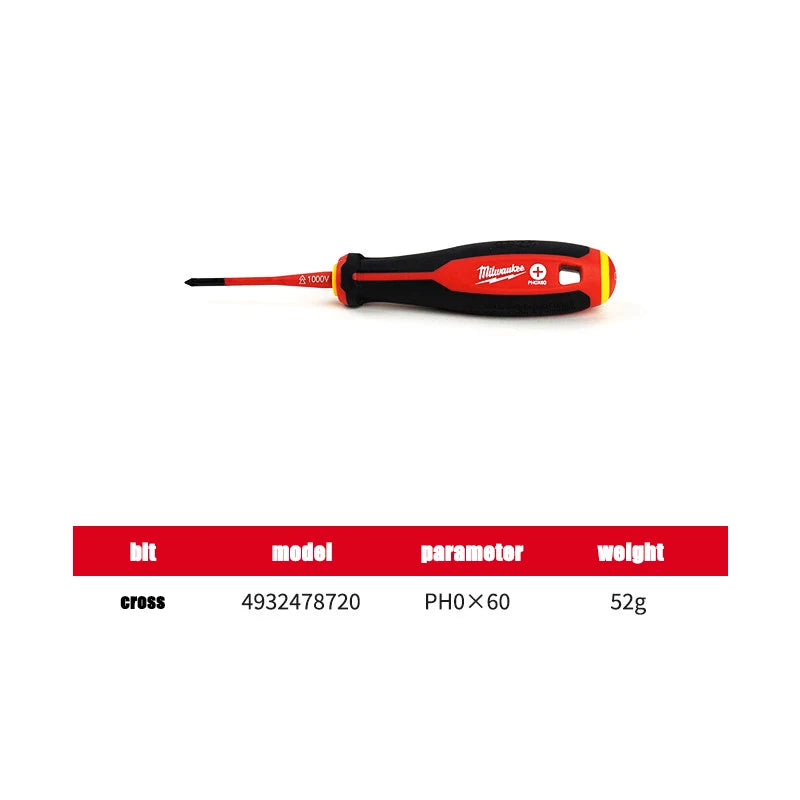 Milwaukee Insulated Magnetic Screwdriver Set – Versatile Electrician Tool