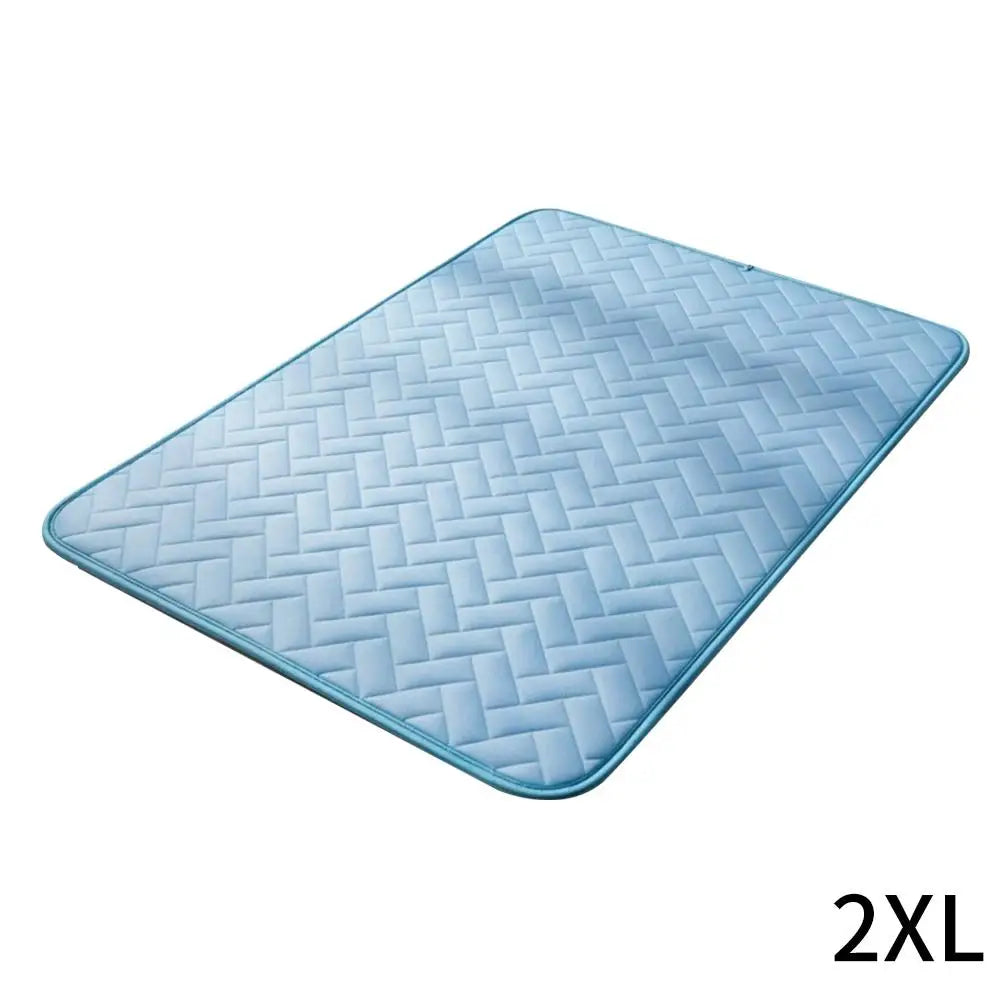 Cooling Pet Mat for Dogs & Cats - Summer Ice Silk Sleeping Pad