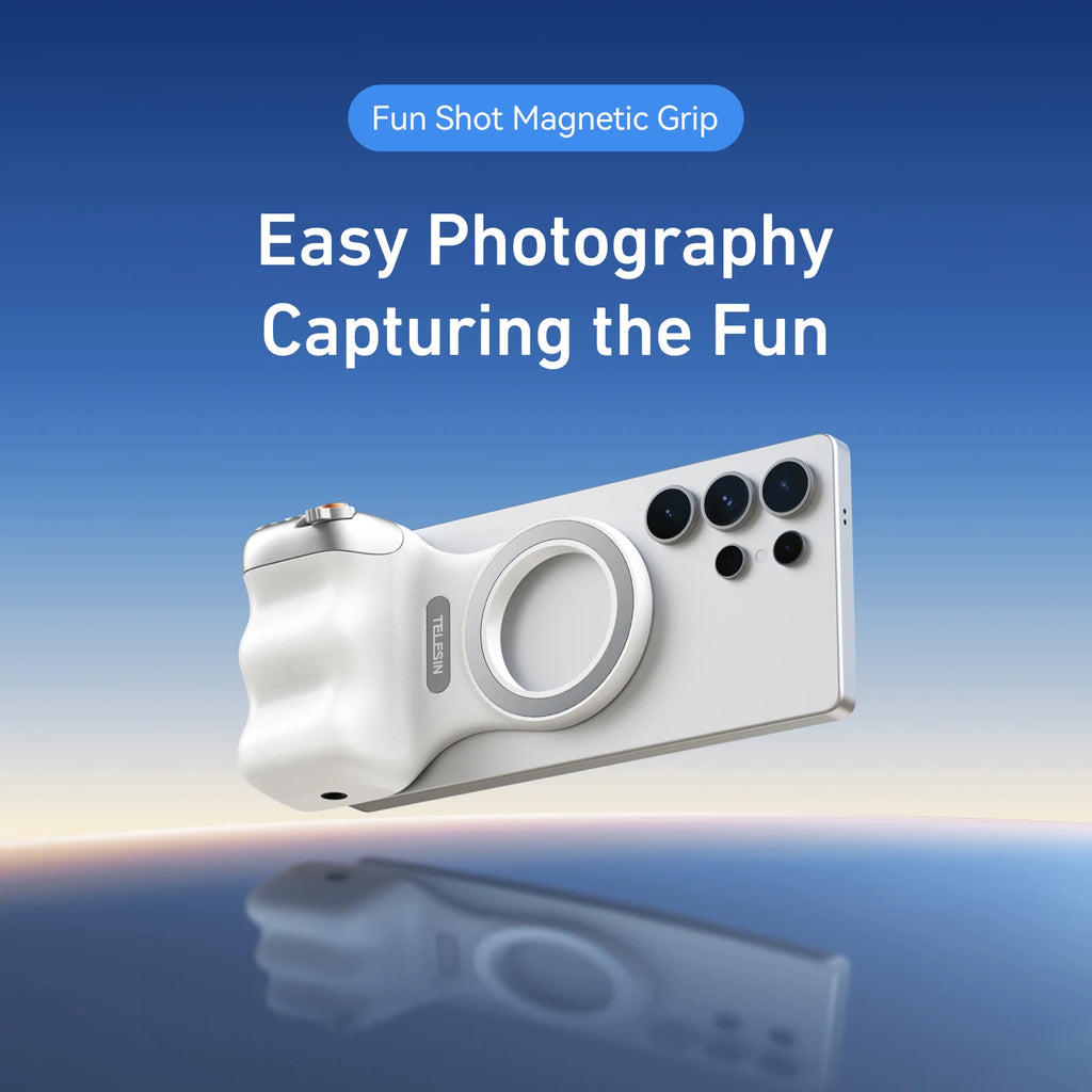 TELESIN Magnetic Camera Grip with Remote Control - Perfect for Vloggers