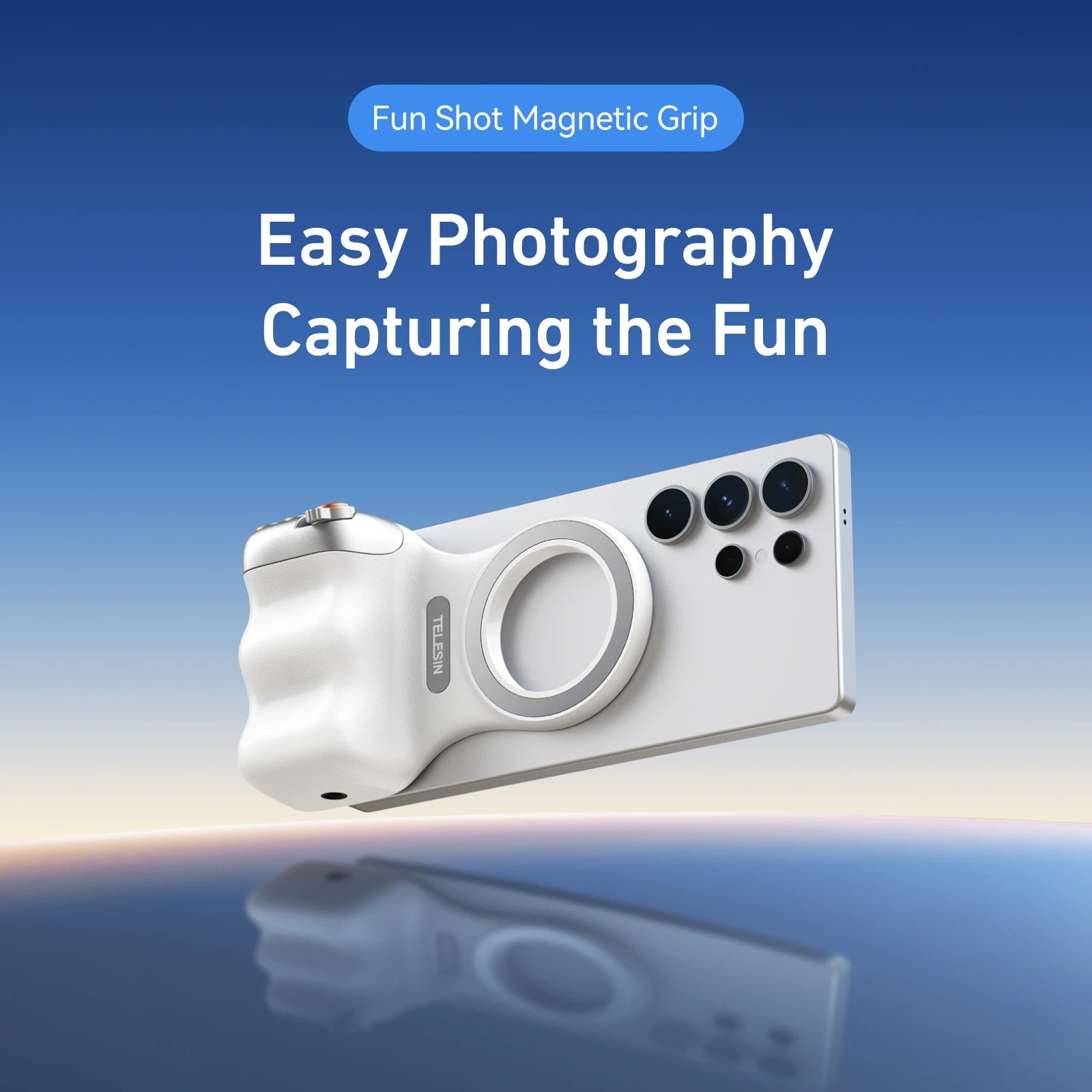 TELESIN Magnetic Camera Grip with Remote Control - Perfect for Vloggers