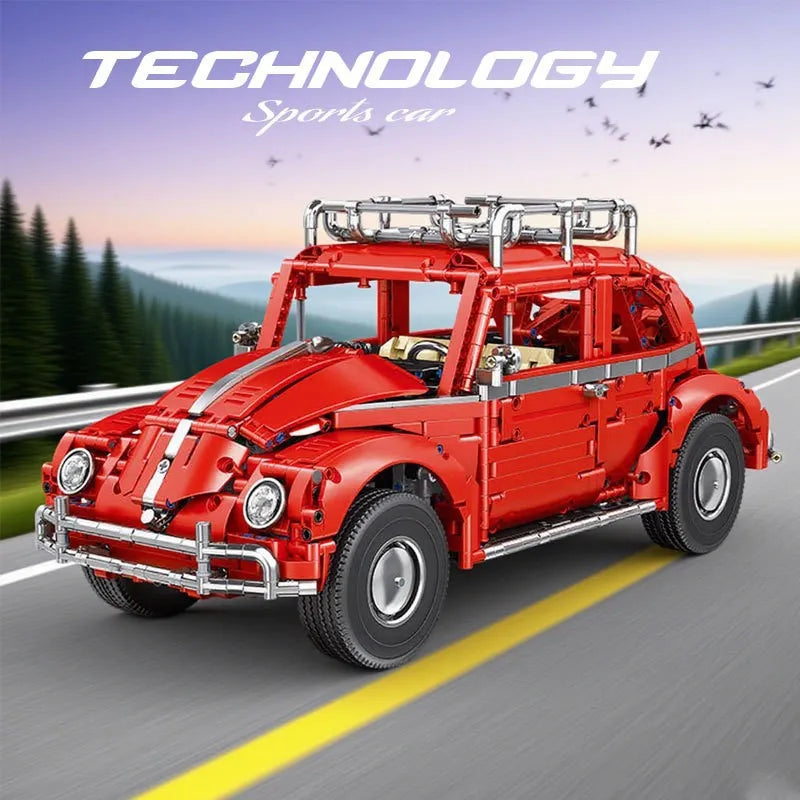 2661Pcs Retro Beetle Sports Car Building Blocks Set for Adults & Kids