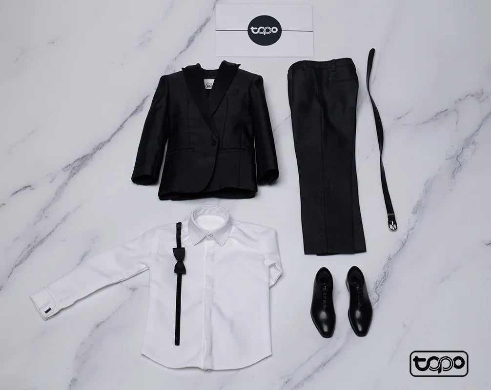 Classic Black Suit for 12" Action Figure - Stylish Agent Outfit