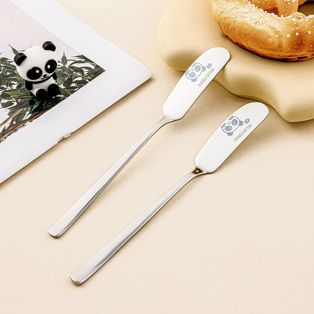 304 Stainless Steel Cheese and Butter Knife Set - 2/4PCS