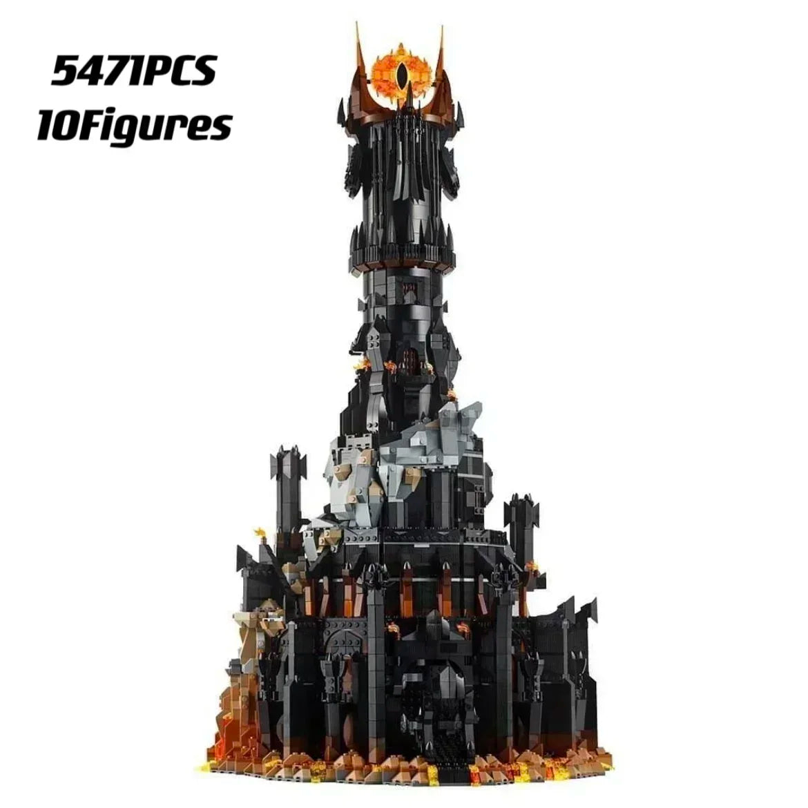 5471-Piece Black Tower Building Blocks Set - Ultimate Home Decor