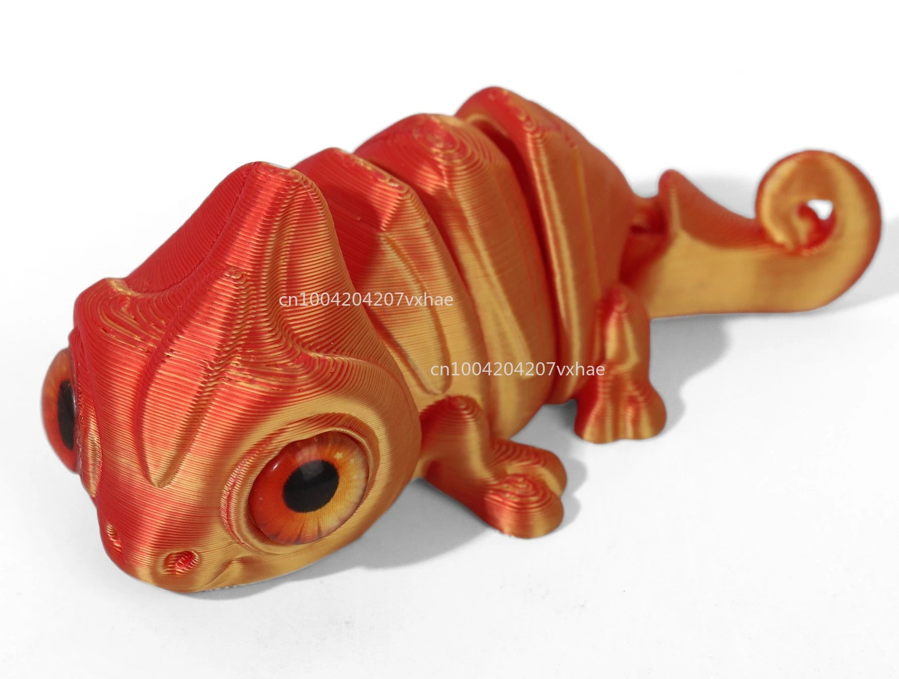 Multi-Joint 3D Printed Chameleon Figures - Unique Home Decor & Gift