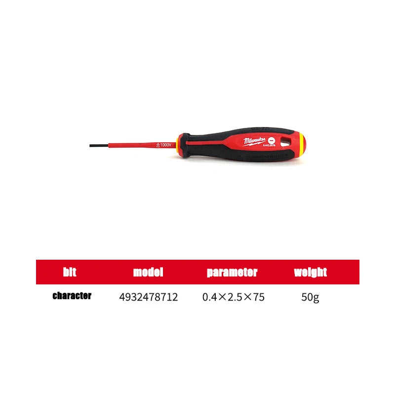 Milwaukee Insulated Magnetic Screwdriver Set – Versatile Electrician Tool
