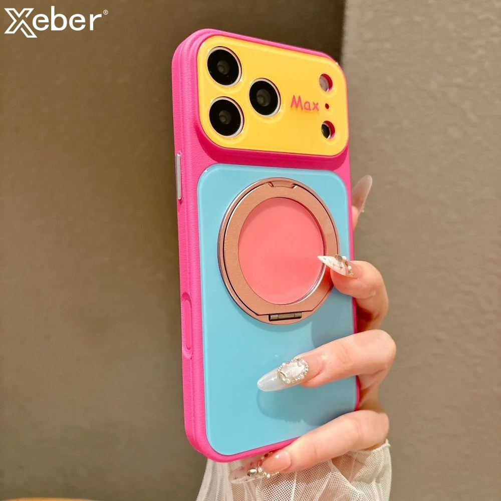 Magnetic Shockproof Camera Protection Case for iPhone 14/15 Pro Max