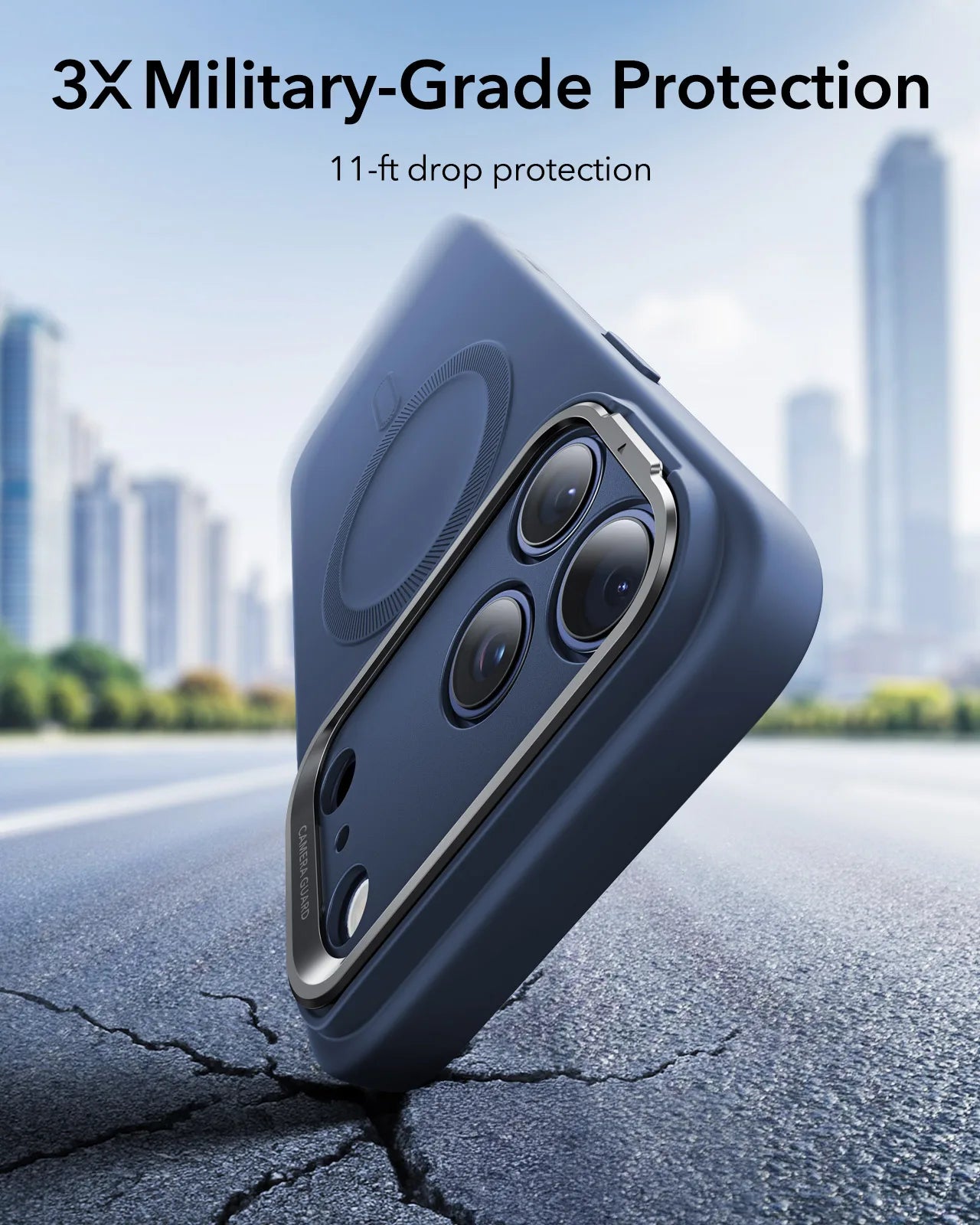 ESR Silicone Case with Adjustable Stand for iPhone 17 Pro Max