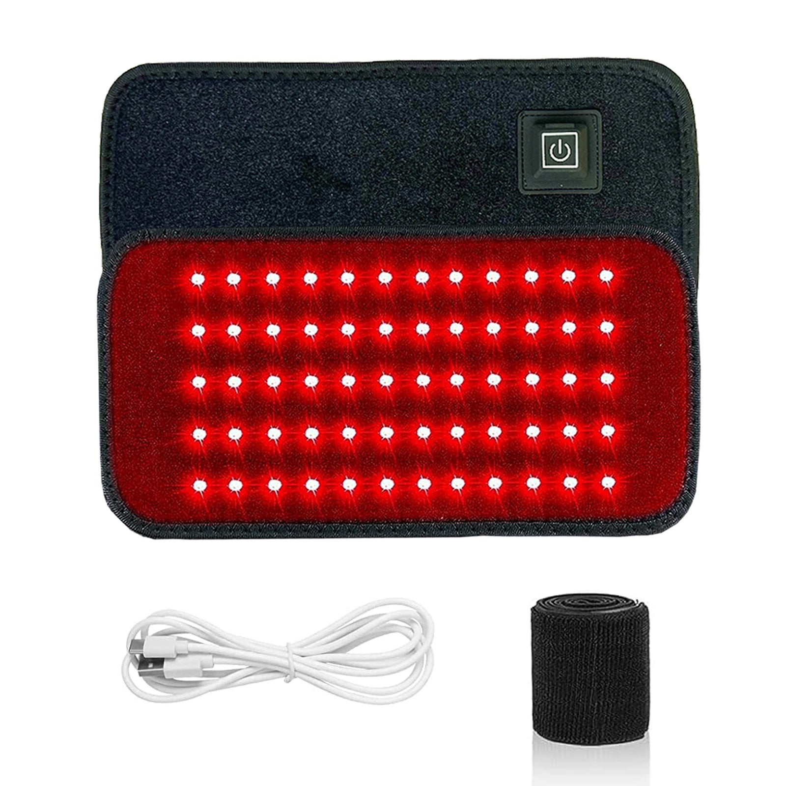 Red & Infrared Light Therapy Belt - 60 LEDs for Pain Relief & Fat Burn