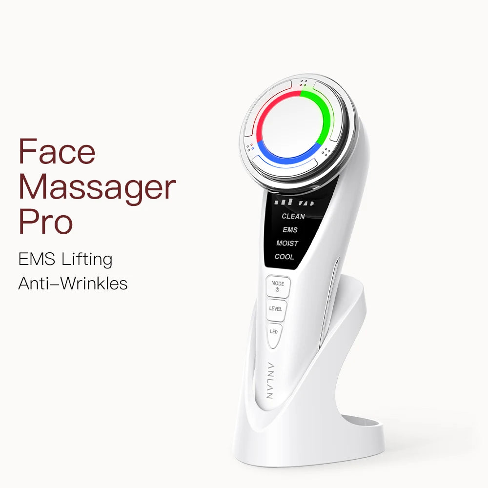 ANLAN Pro Facial Massager - Microcurrent Lift & Cold Therapy Device