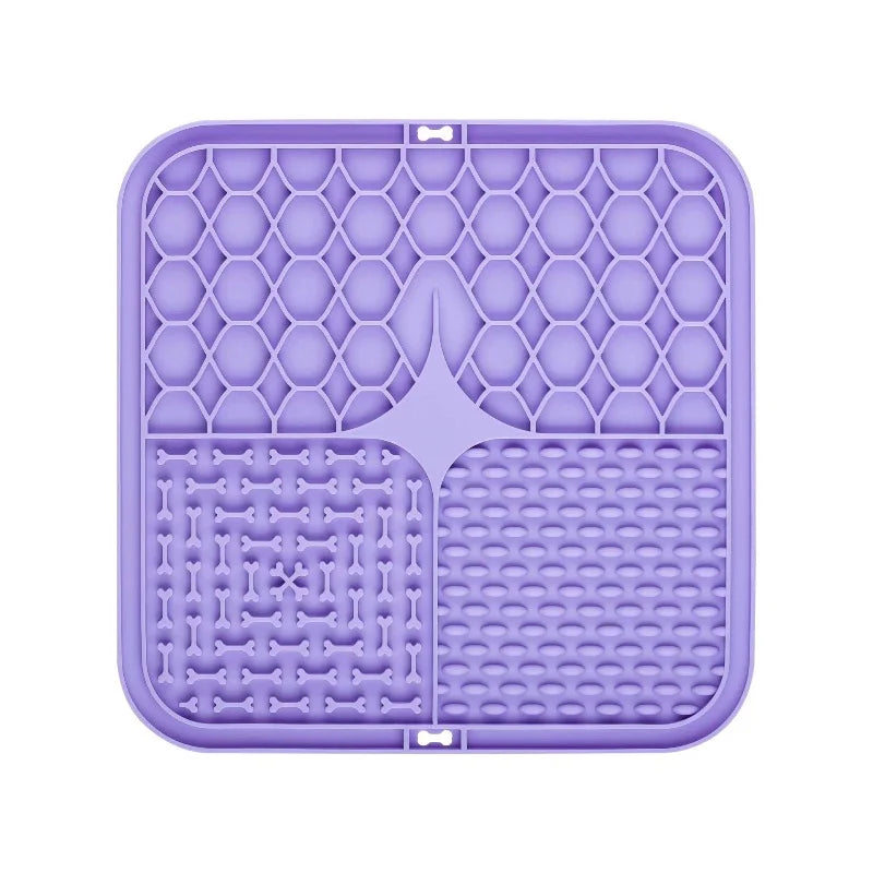 Silicone Pet Lick Mat - Slow Feeder & Bath Distraction for Dogs