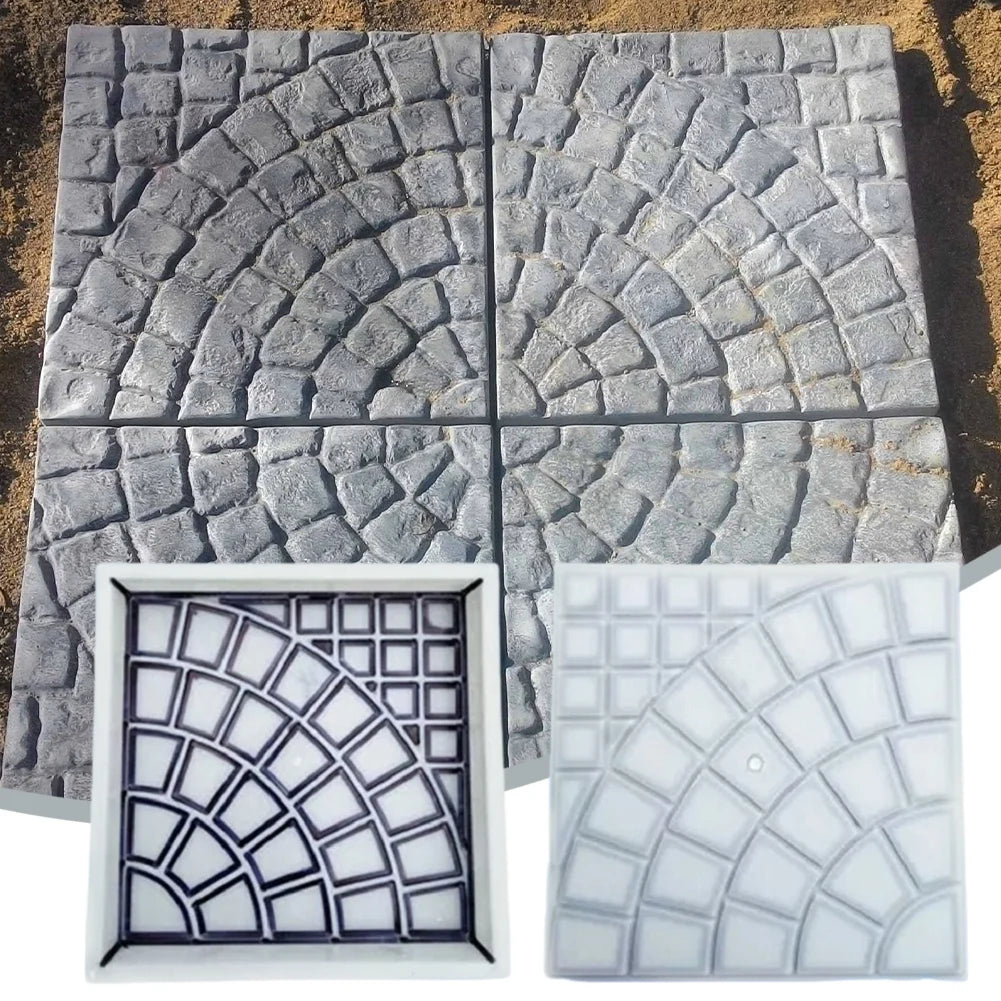 Reusable Plastic Garden Paving Brick Mold for DIY Pathways