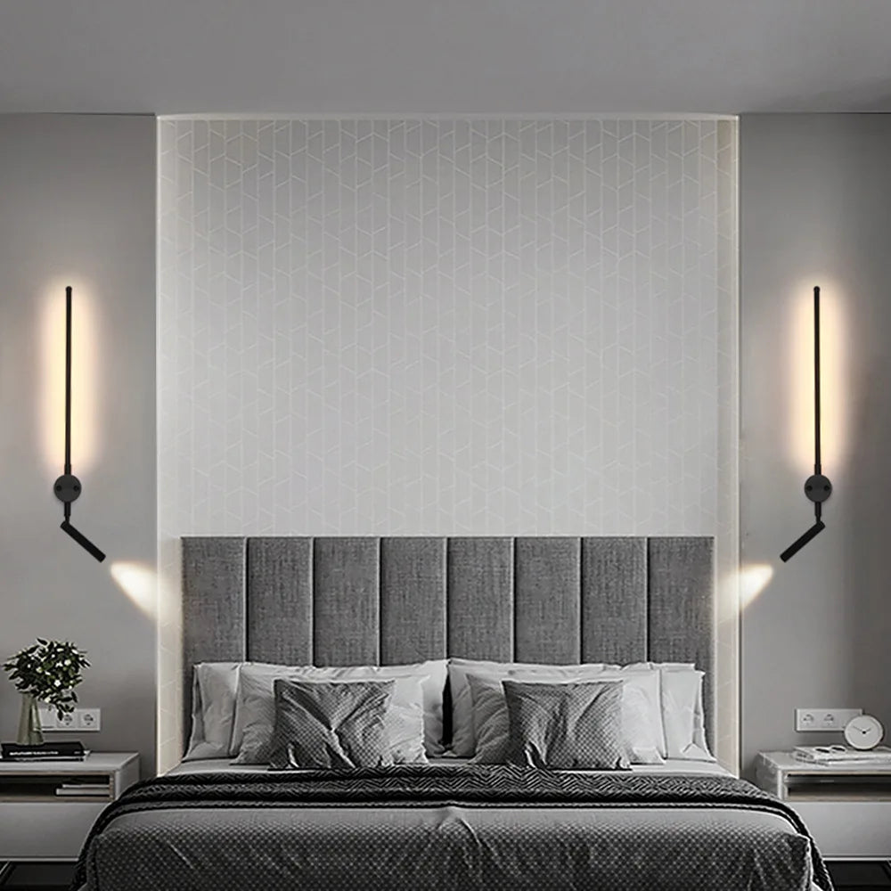 Modern Rotating Spotlight LED Wall Lamp for Living Room & Bedroom