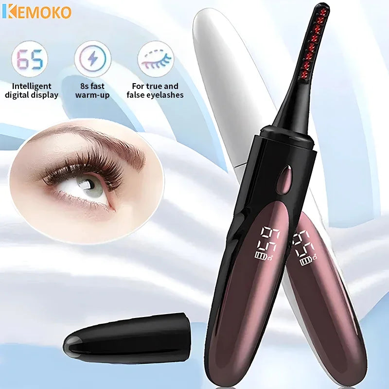 USB Rechargeable Electric Heated Eyelash Curler - 4 Temperature Modes