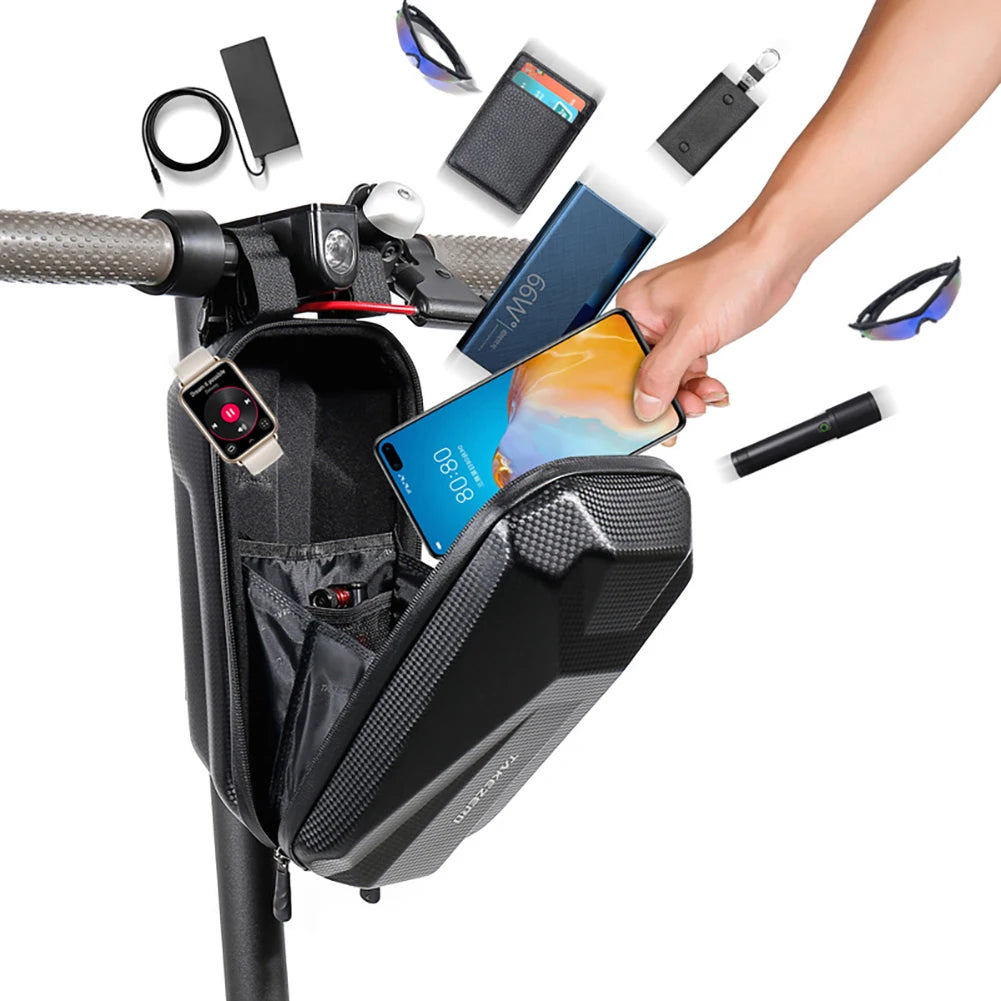 Portable Electric Scooter Storage Bag - Hard Shell & Reflective Safety