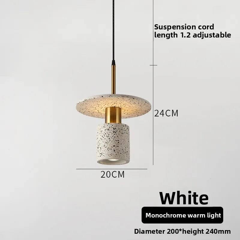 Modern Terrazzo Metal Pendant Lamp for Dining & Living Rooms