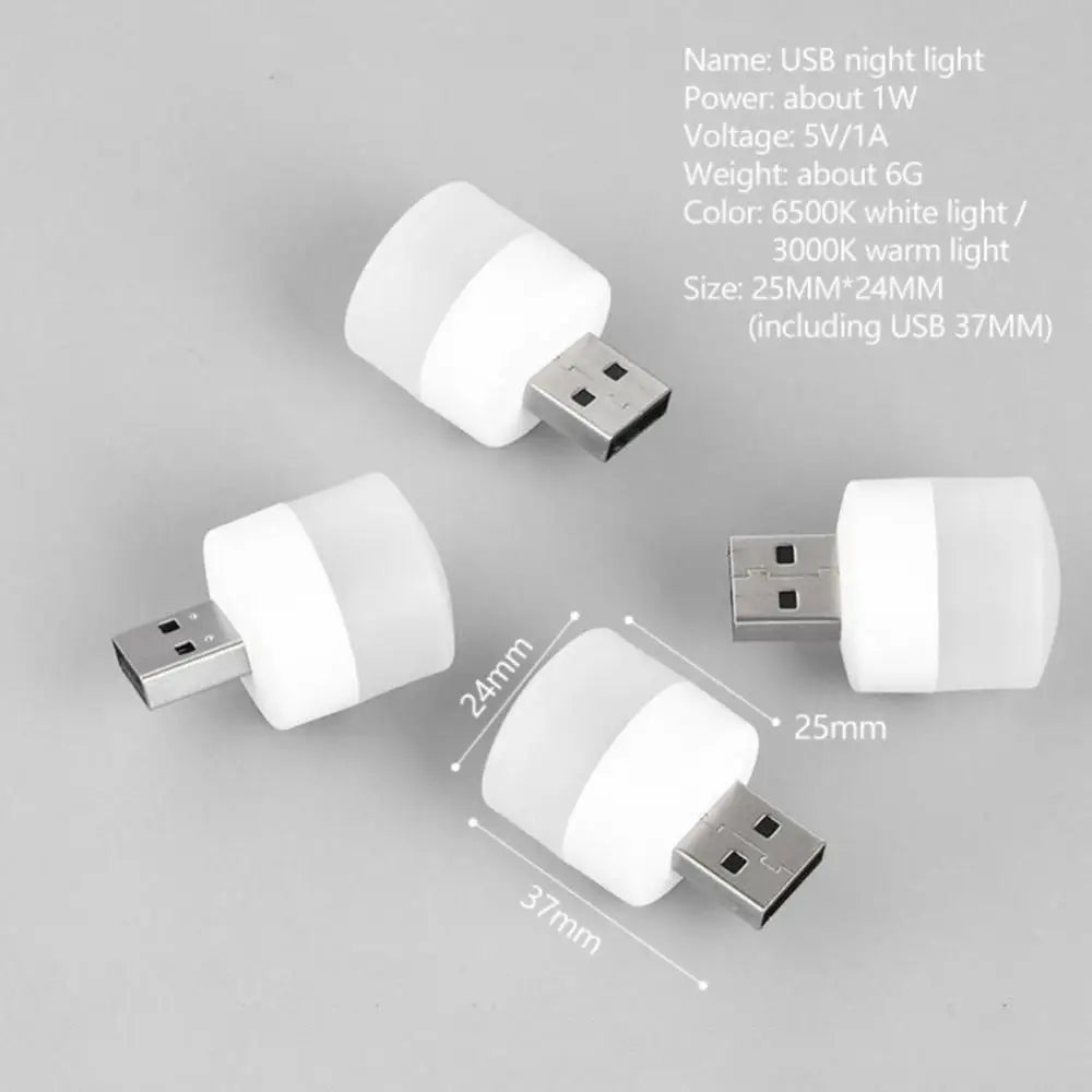 Portable USB LED Reading Lamp - Foldable Mini Book Light