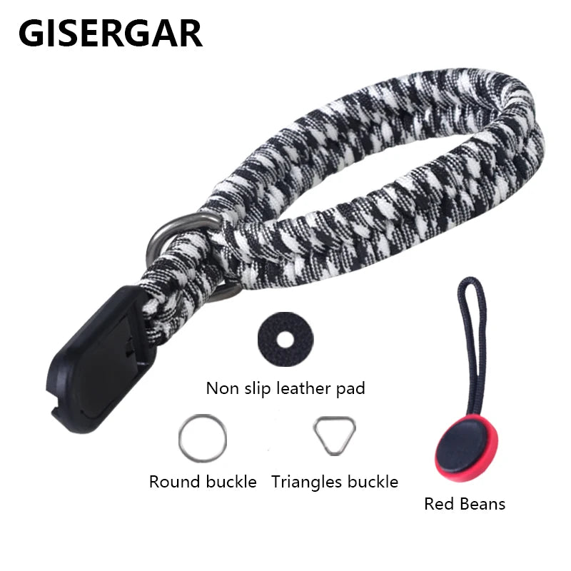 Adjustable Hand-Braided Camera Wrist Strap for Nikon, Canon, Sony