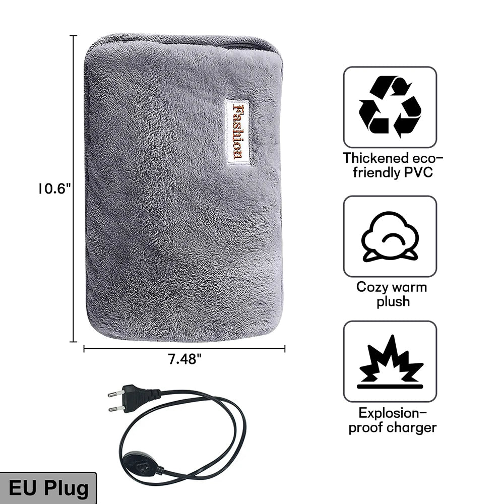 Cute Electric Hand Warmer & Rechargeable Hot Water Bottle – EU Plug