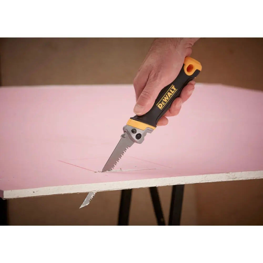DEWALT Folding Jab Saw – 2-in-1 Drywall Cutting Tool