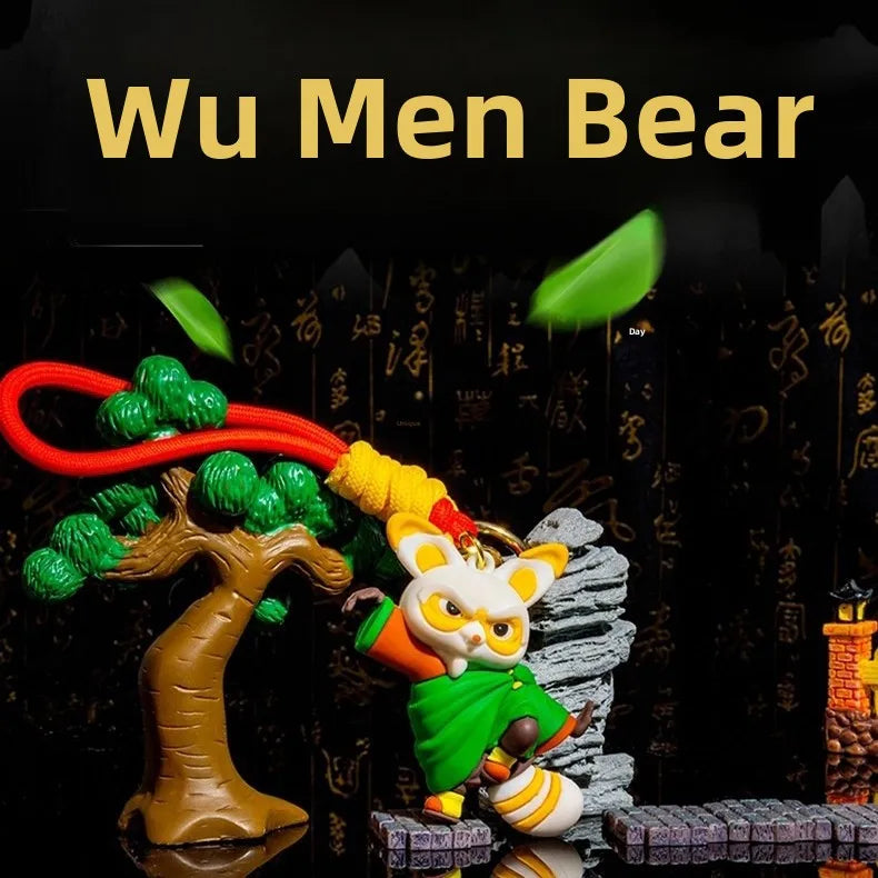 Kung Fu Panda Bear Keychain – Fun & Lightweight Silicone Pendant