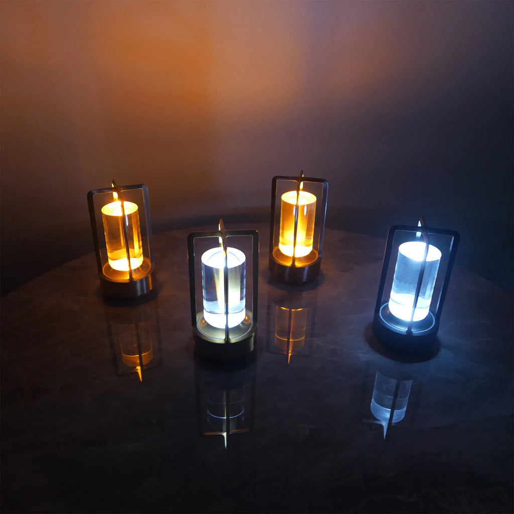 Portable Luxury LED Table Lamp - Cordless Crystal Mood Light