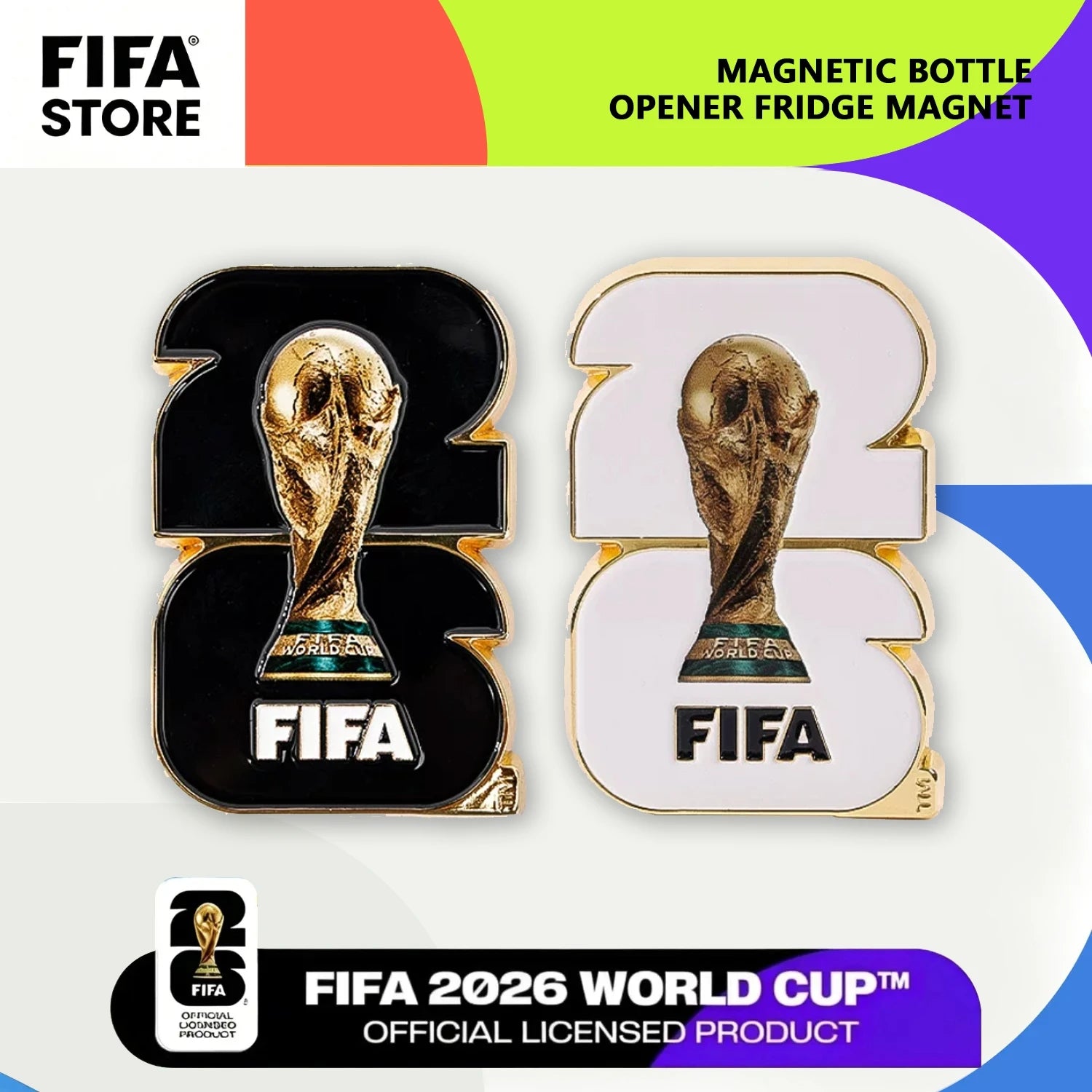 FIFA 2026 World Cup Logo Magnetic Bottle Opener & Fridge Magnet